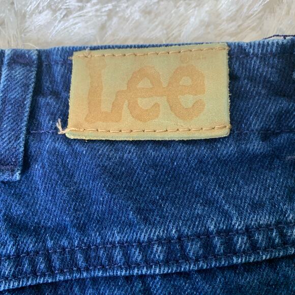 Vintge 90s Lee High Waist Jeans Sz 27" waist elastic side panels - Picture 4 of 8